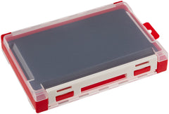 Meiho 3010W-1 front view compact red tackle box for on-the-go storage.