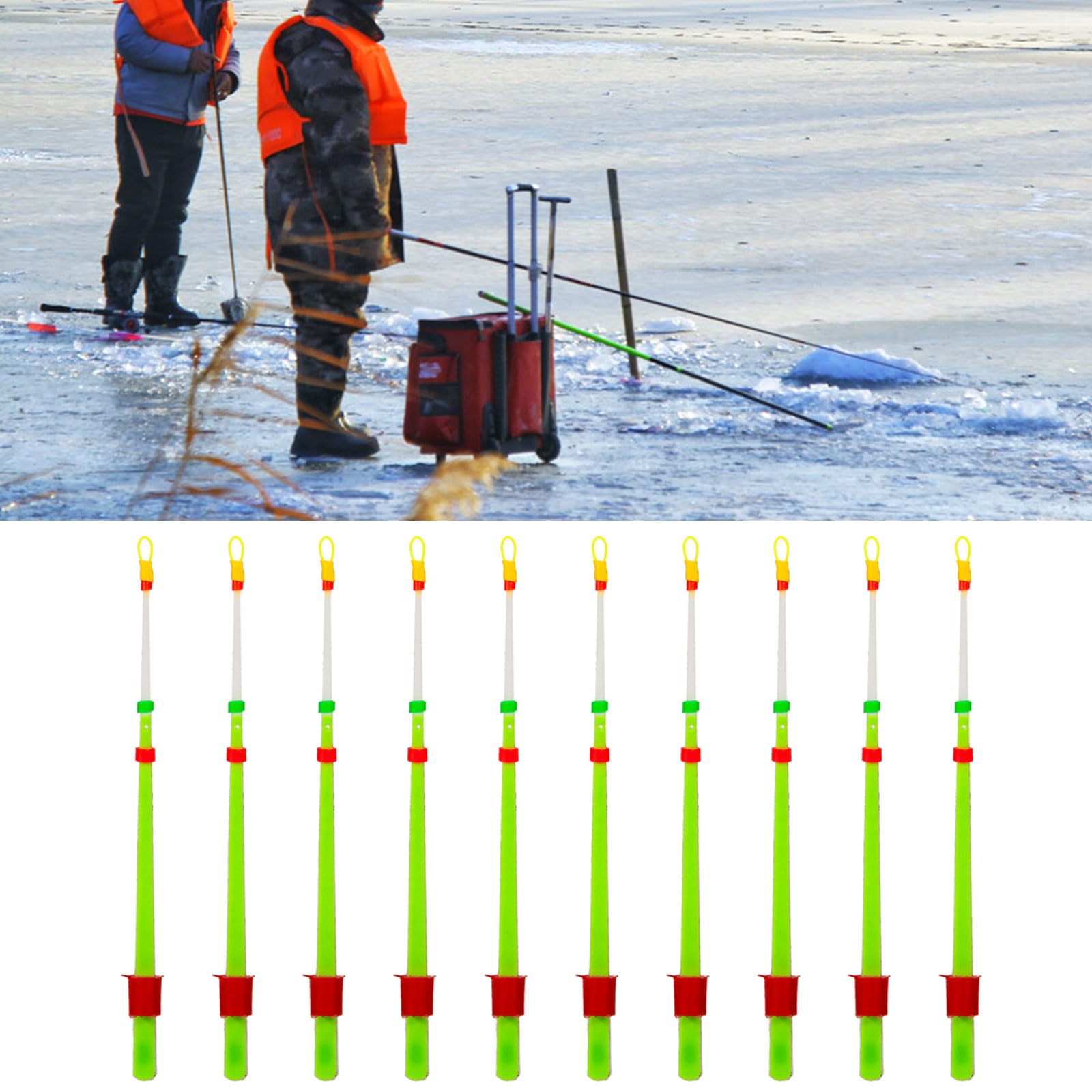 Meiliyizu extension rod for ice fishing portable design simplifies transport