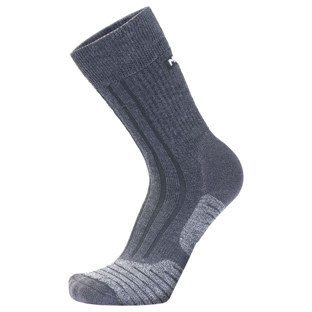 Meindl MT8 boot sock with heavyweight merino wool for hiking comfort and odor control.