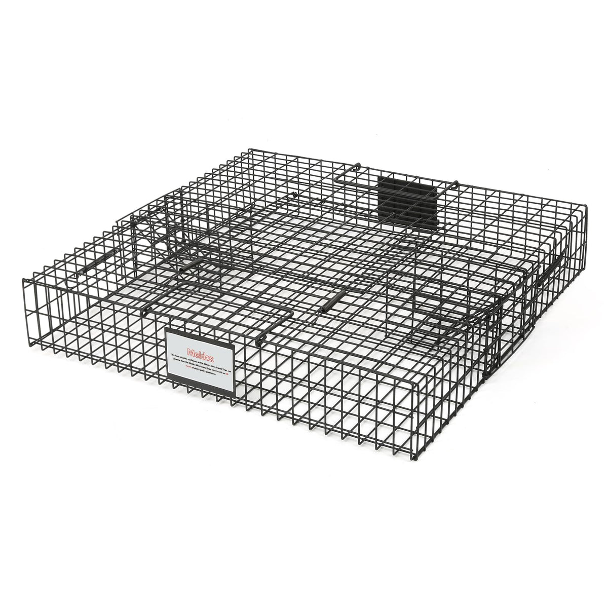 Meldoz Squirrelinator front view shows sturdy two-door trap for humane capture