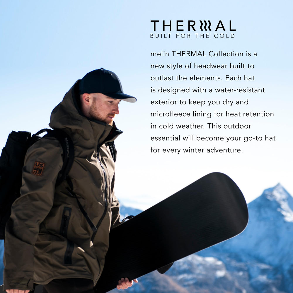 Melin Trenches Icon Lumberjack Thermal unisex deep-fit cap suits larger heads with comfort.