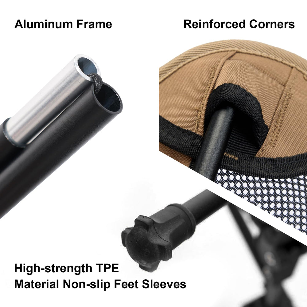 MellowCamp chair hiking-trail demonstrates stable seating on uneven ground
