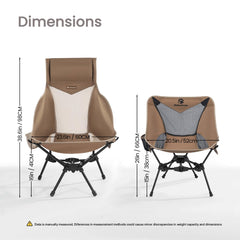 MellowCamp chair triangular base enhances stability for comfortable seating.