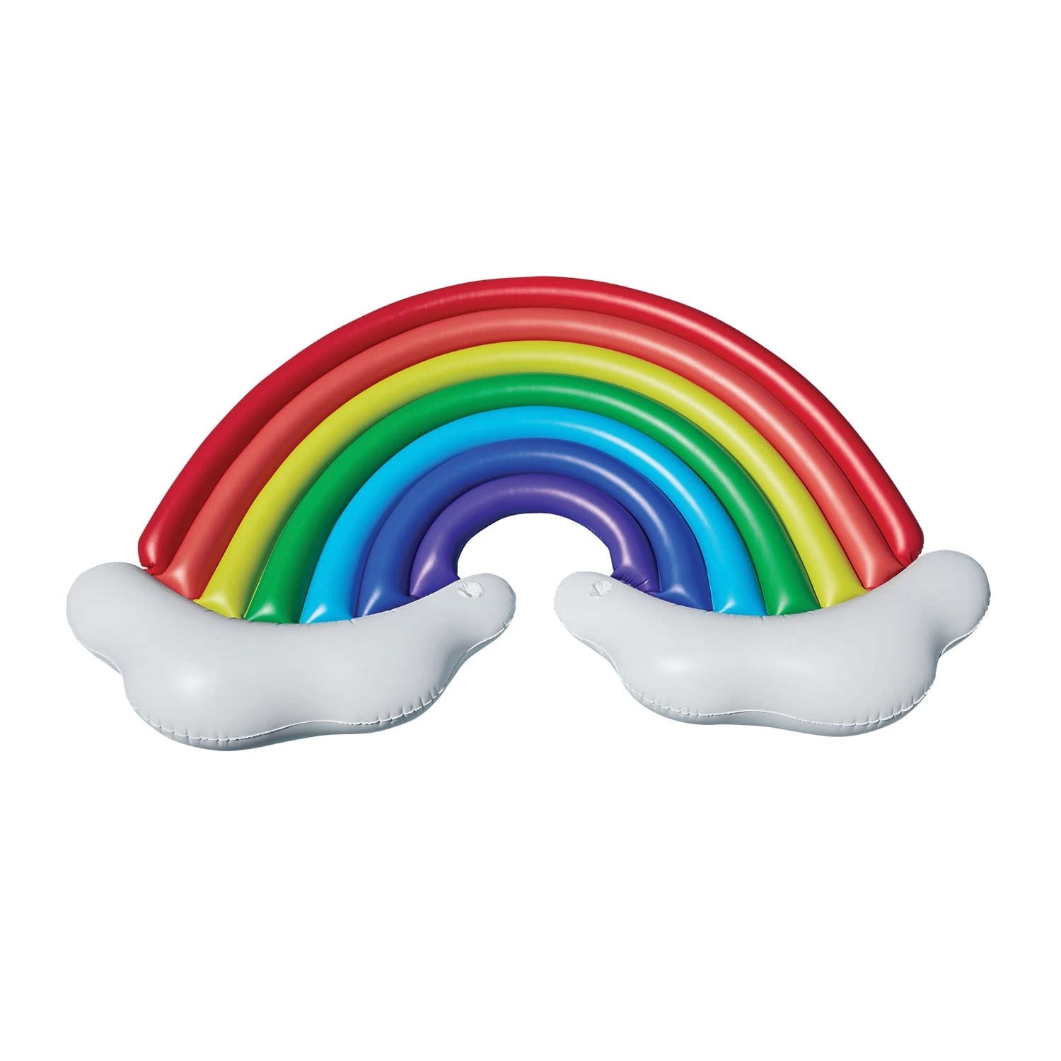 Member's Mark rainbow float for two, ideal for tandem pool fun and relaxation.