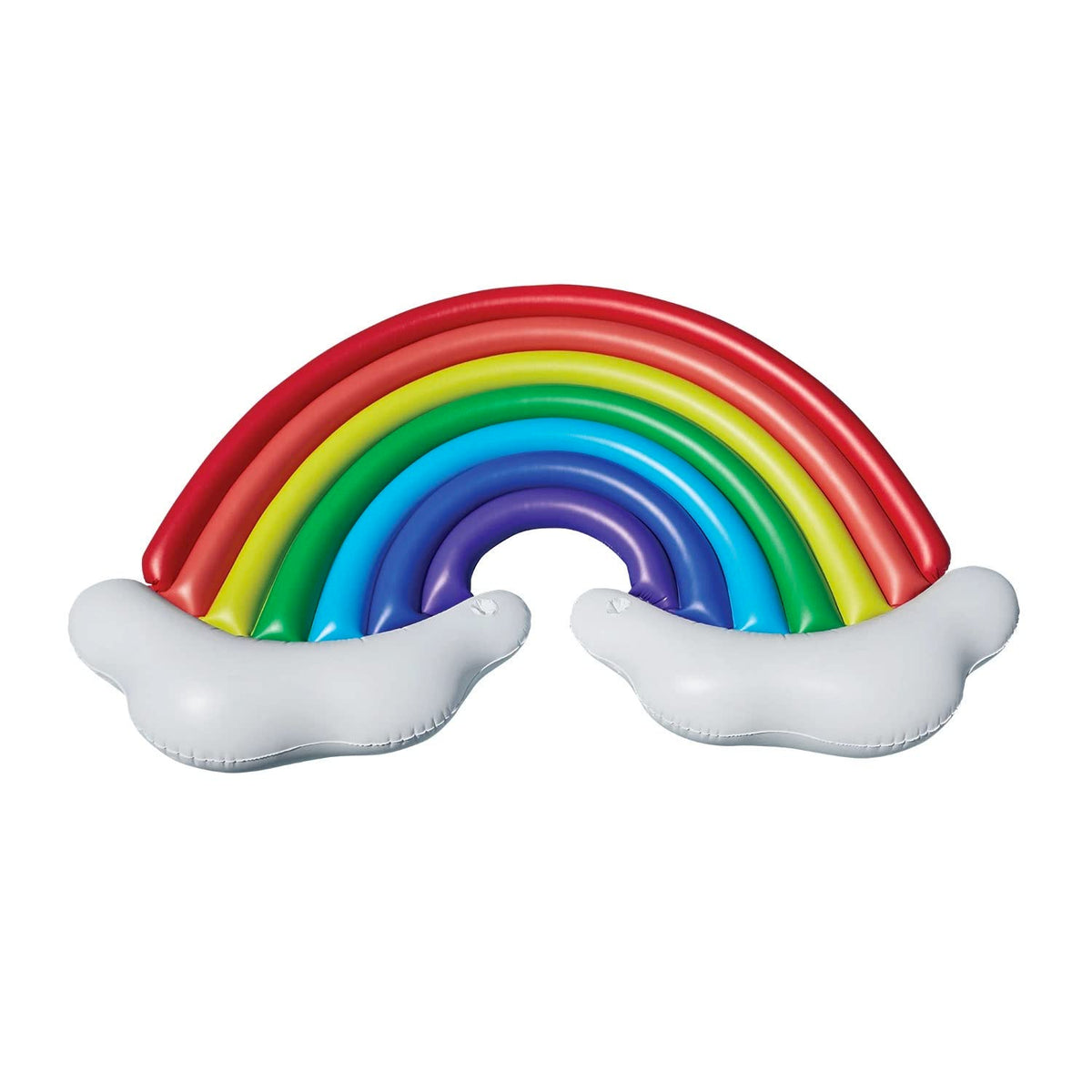 Member's Mark rainbow float for two, ideal for tandem pool fun and relaxation.