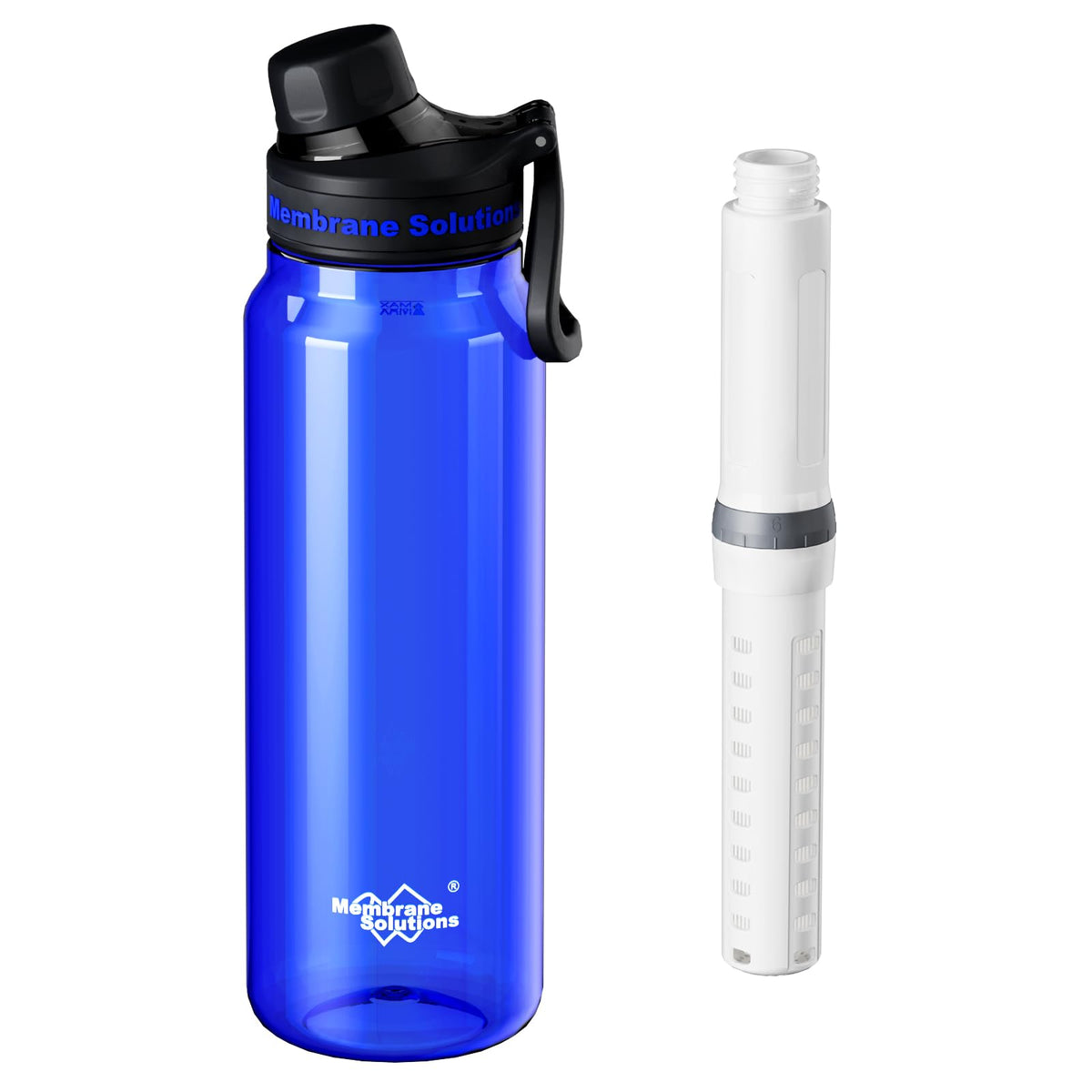 Membrane Solutions C3 bottle cap close-up with leakproof seal for rugged use.