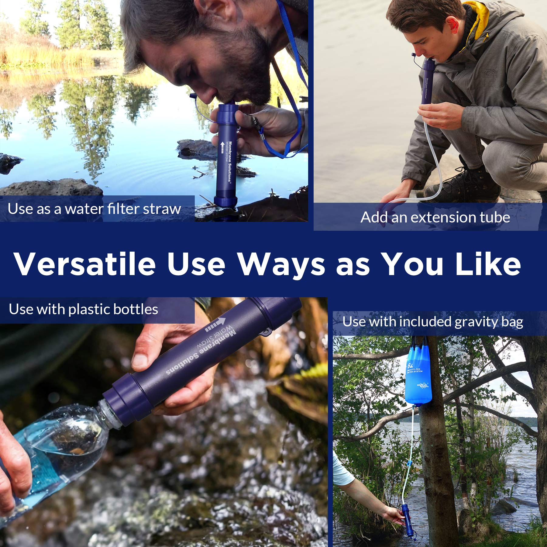 Membrane Solutions gravity water filter pro-storage-bag keeps components organized on trips