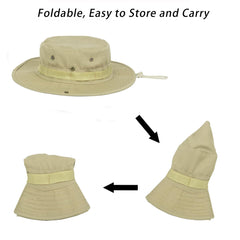 Adjustable chin cord and versatile all-purpose outdoor hat for fishing, hiking, camping