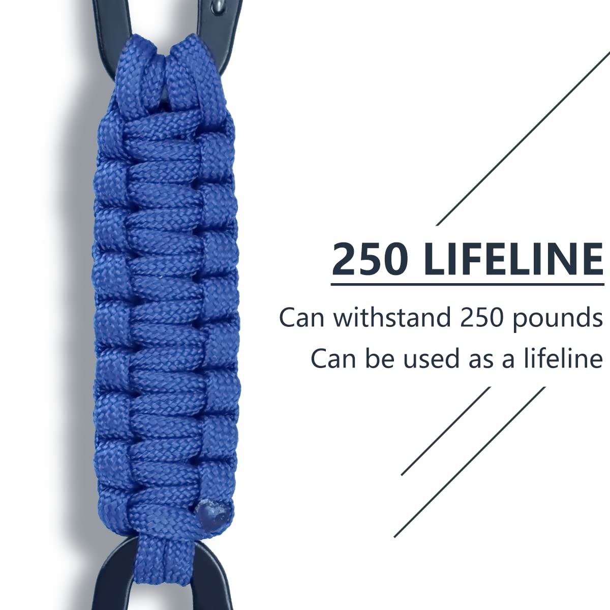 MENG ZHI AO braided paracord with 2m lifeline for emergency use.