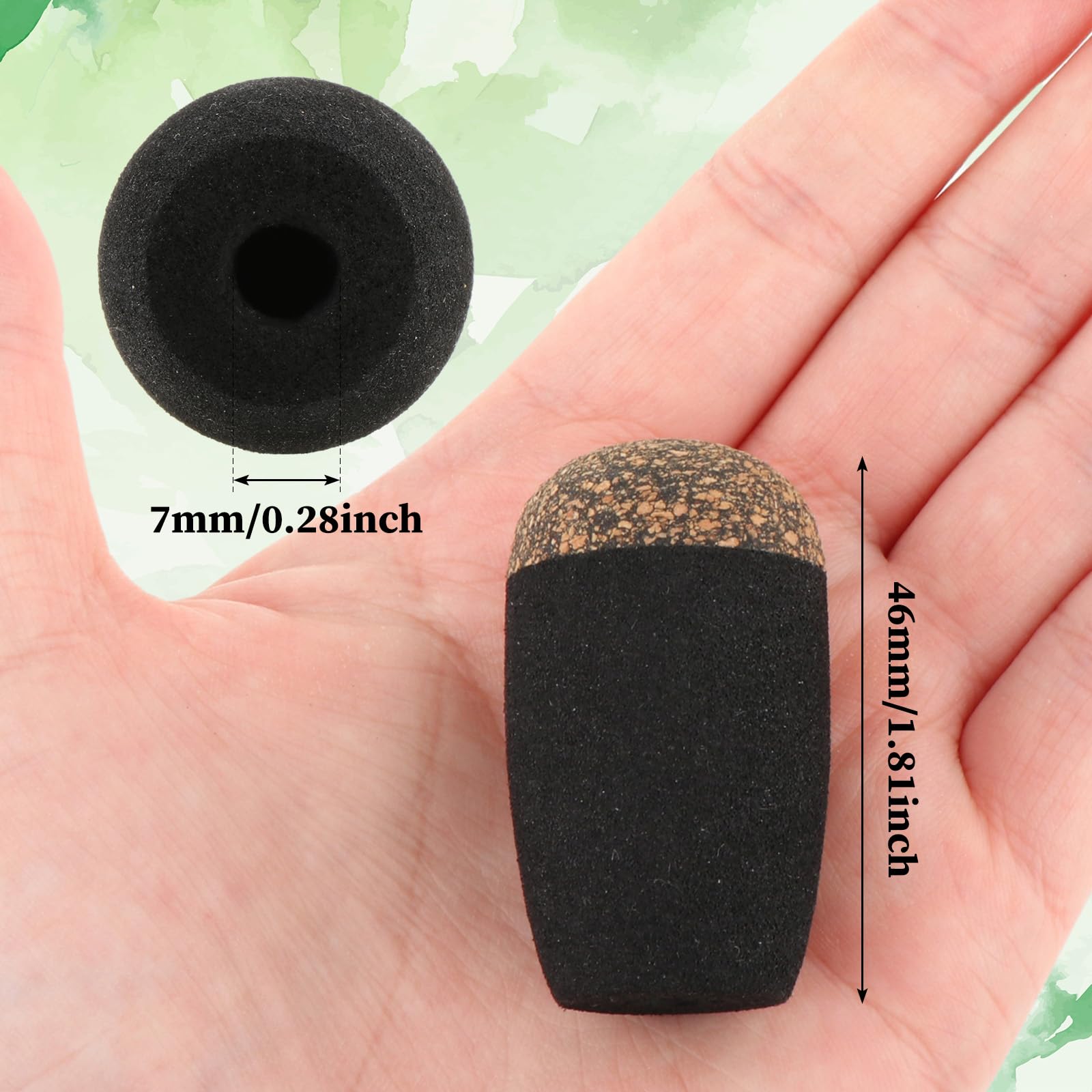 Butt cap designed in universal size to fit a wide range of fishing rods
