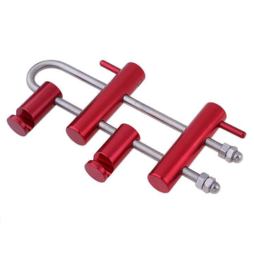 Menolana Rack Descender 4-bar design distributes friction evenly to protect the rope.
