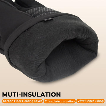 MENOLY heated gloves camo palm grip—non-slip silicone for secure handling