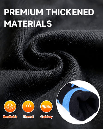 MENOLY heated socks fabric close-up reveals soft cotton blend