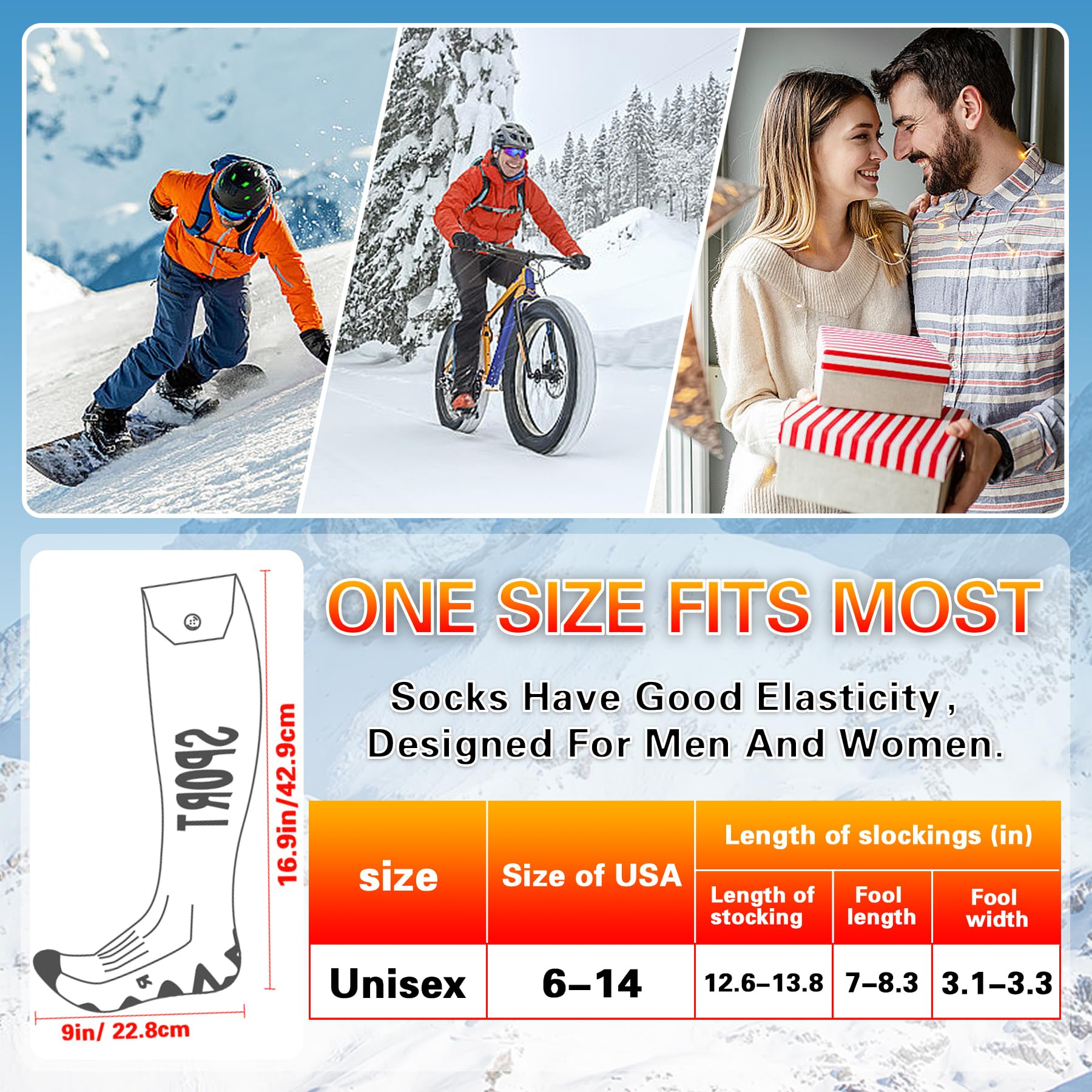MENOLY heated socks are machine washable with laundry bag