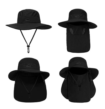 UPF 50+ protection label on hat material