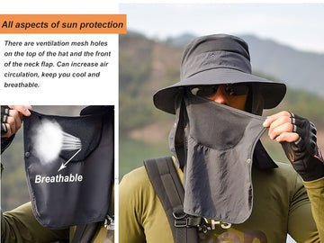 Removable neck and face flap for versatile wearing in dark gray.