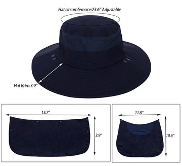 Quick-dry breathable polyester fabric of men's sun hat