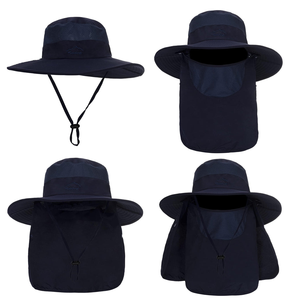 Windproof and waterproof sun hat for outdoor activities