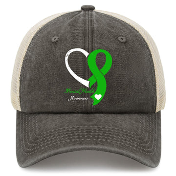 Mental Health Awareness Month baseball cap - front view