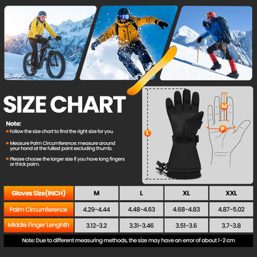 Meoneo heated gloves ergonomic fit and hanging loop for easy storage