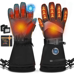 Meoneo heated gloves packaging showing premium winter gear.