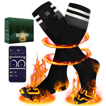 Meoneo heated socks app-remote-control enable customizable warmth on the go