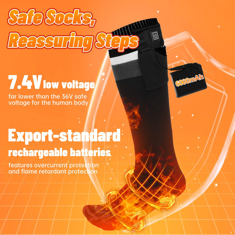 Meoneo heated socks nanofiber heating elements for even heat