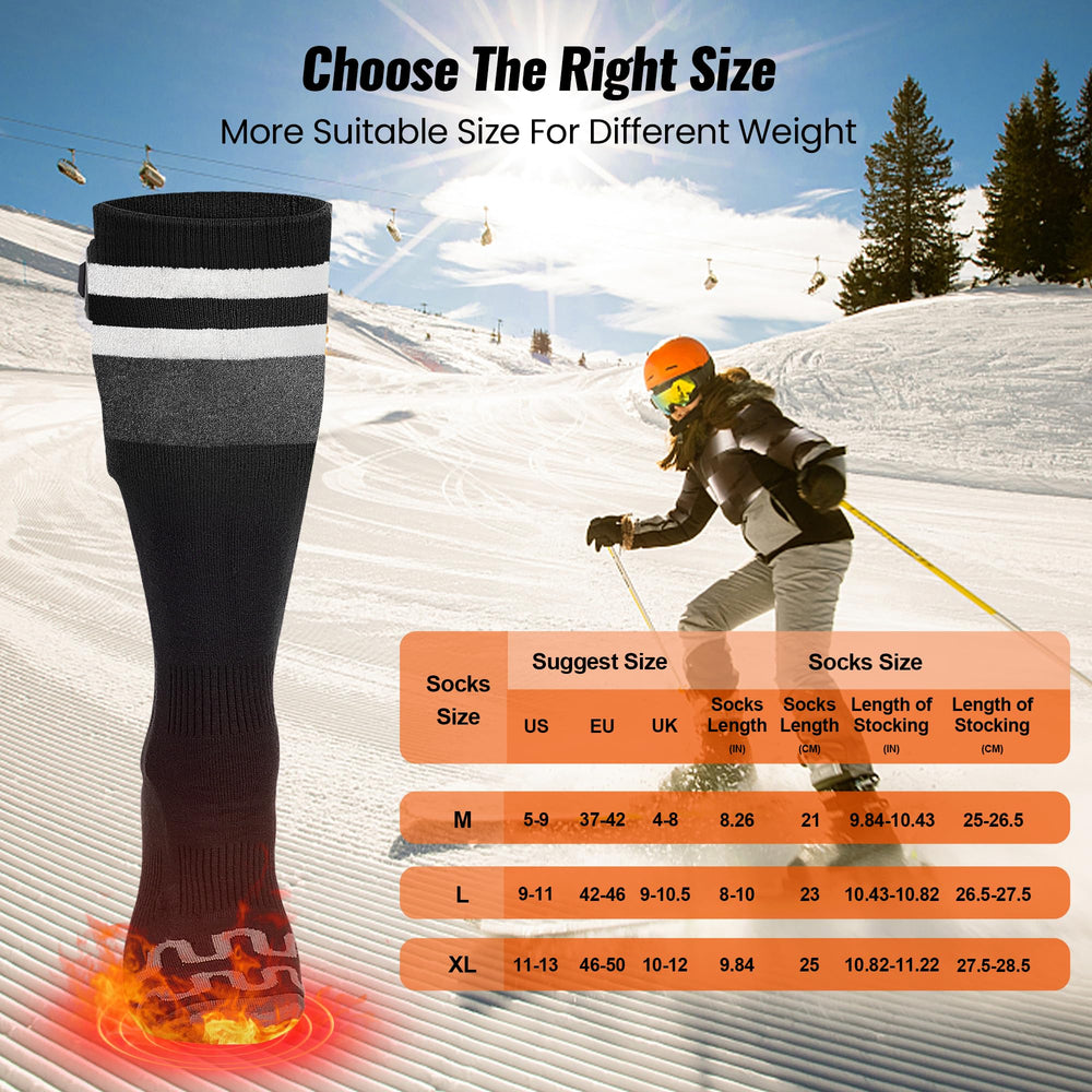Meoneo heated socks sole and toe heat focus for quick warmth