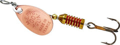 Mepps Aglia Ultra Lite Spinner copper front view for precise casting with light tackle