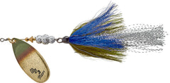 Mepps Bronze Slammer dressed treble, gold/green, ideal for big bass on large waters.