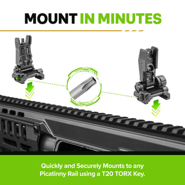Meprolight FABS backup sight set ready for quick deployment.