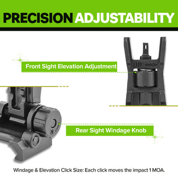Meprolight FABS green glow supports rapid targeting in low light.