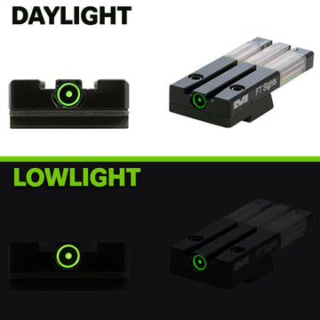 Front-sightless design enables intuitive alignment with a single focus
