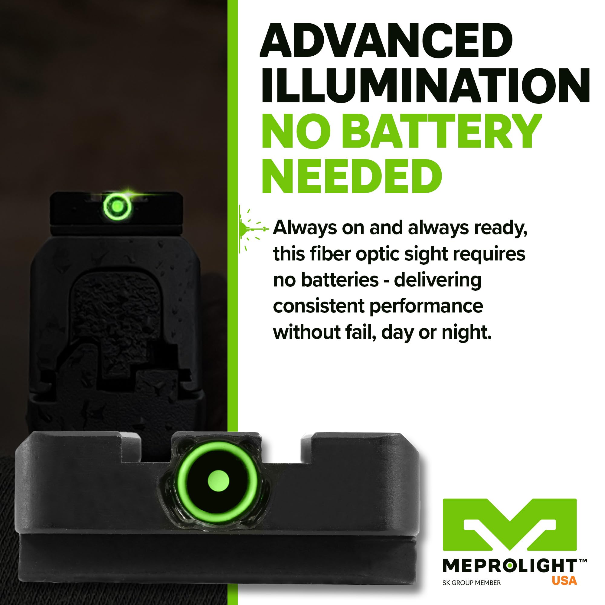 Meprolight ML63146G no front sight needed compact design improves line-of-sight