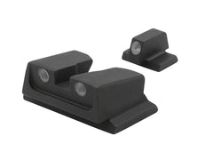 Meprolight Tru-Dot Tritium sights for S W M P Compact provide reliable night glow for quick targeting