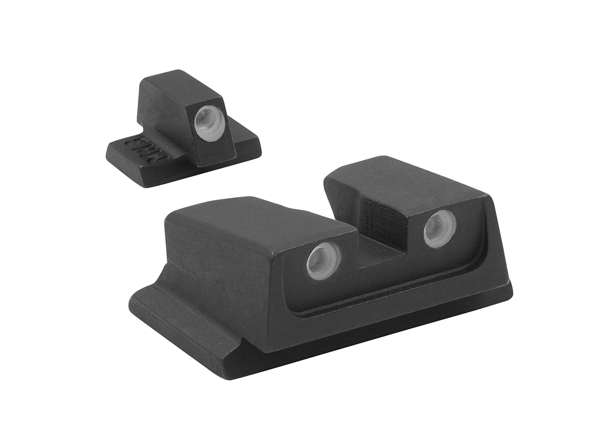 Meprolight Tru-Dot Tritium sights for S W M P Full Size glow in low light for faster aiming