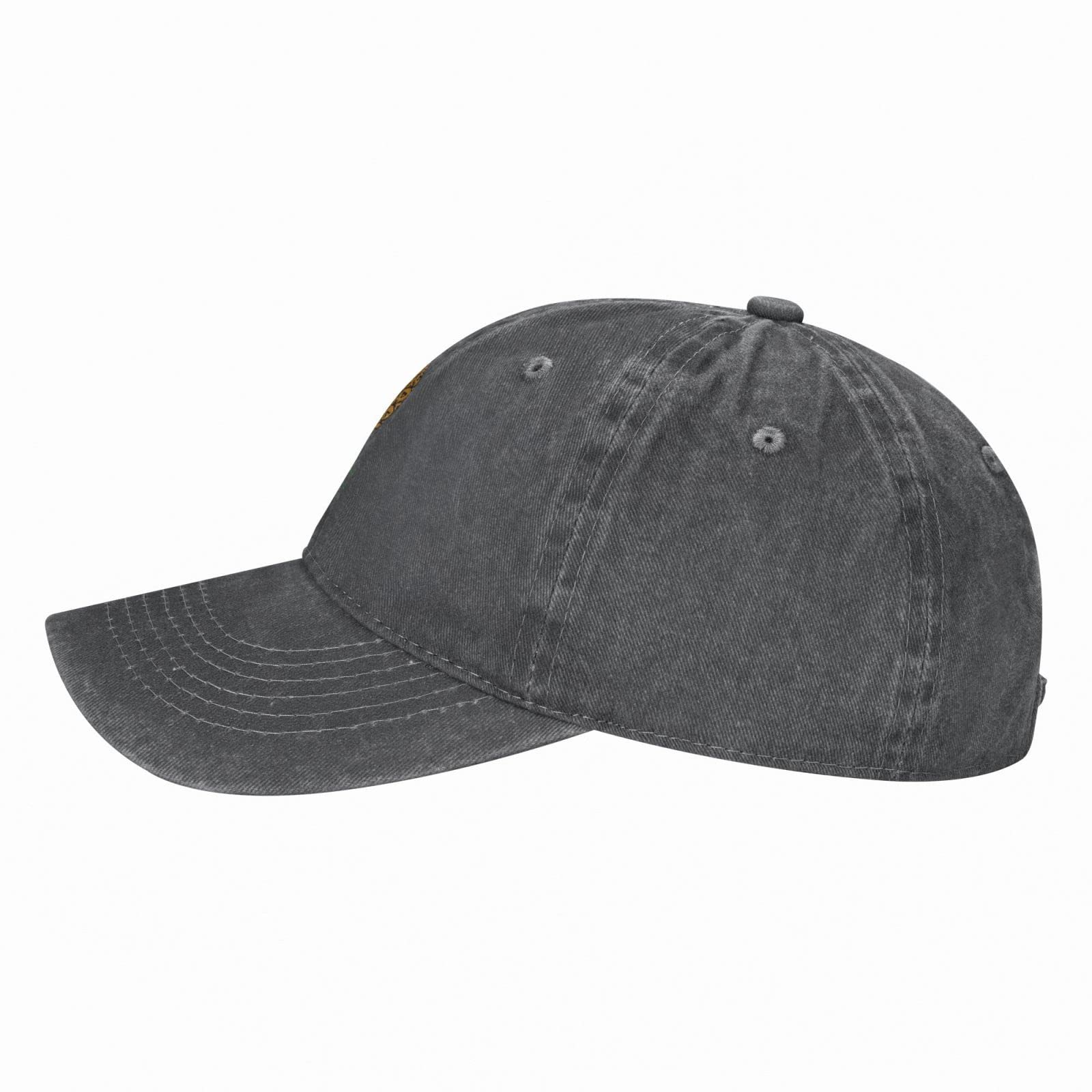 Merahans upside-down-pineapple cap back view emphasizing secure sizing.
