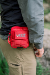 MERET PRP Mini Red internal layout showing compact organization for quick care.