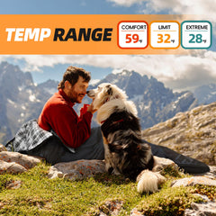 MEREZA Flannel Sleeping Bag XL hood view highlights warmth retention with the drawstring.