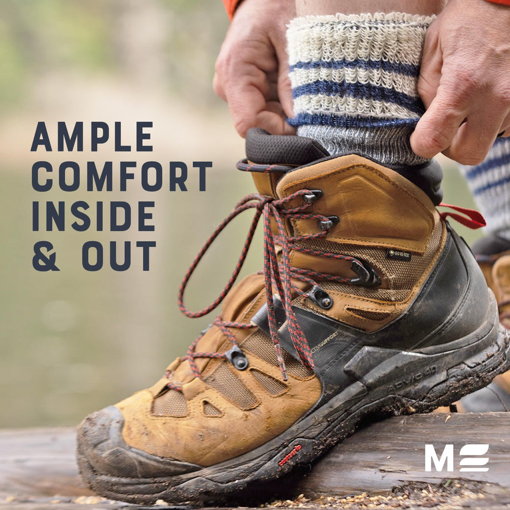 MERIWOOL Heavyweight Socks moisture-wicking and quick-drying fibers in action.