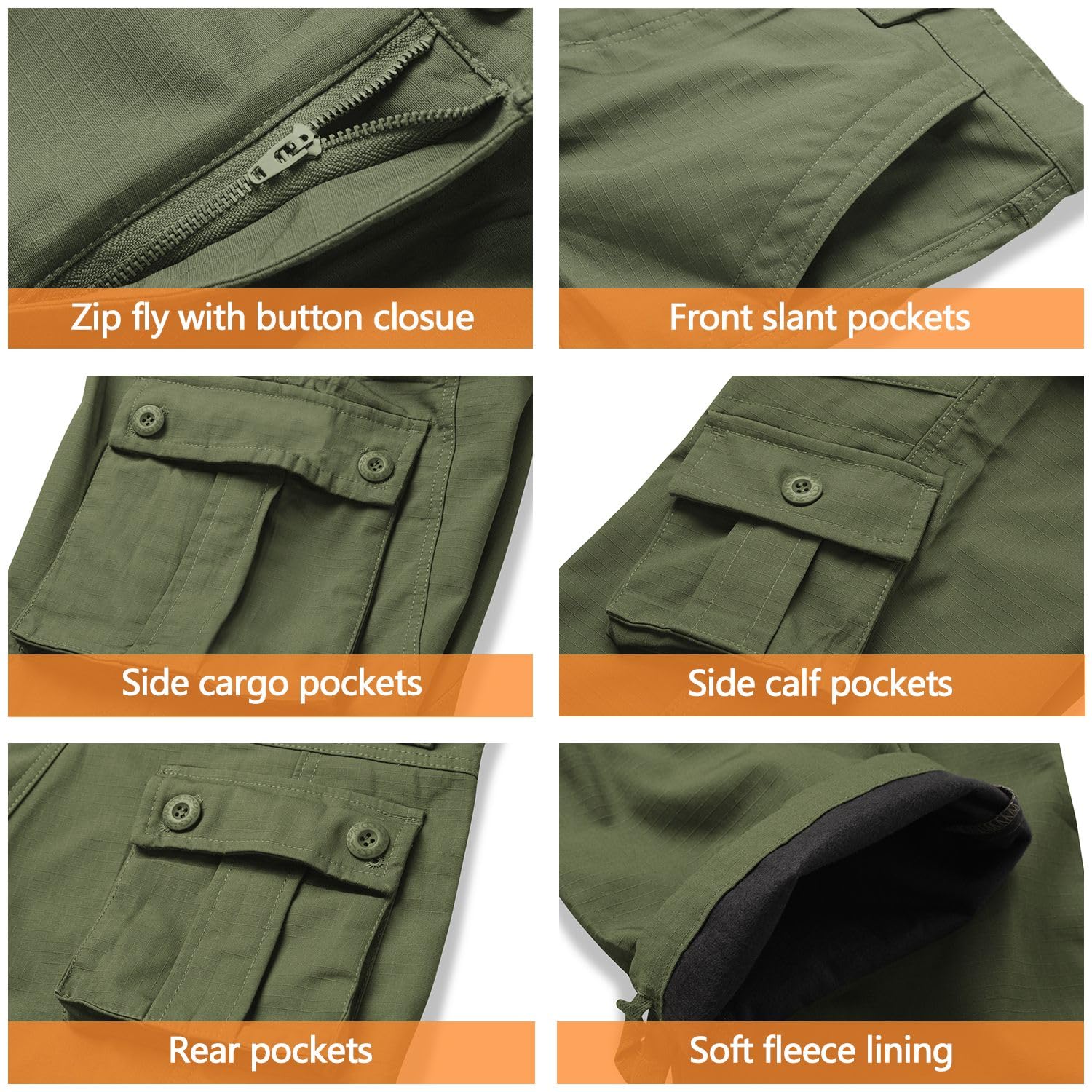 MERJAZ cargo pants multi-pocket storage keeps gear organized during outdoor activities
