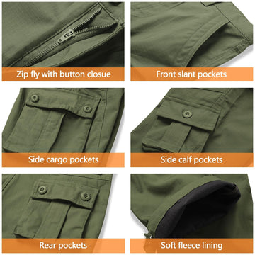 MERJAZ cargo pants multi-pocket storage keeps gear organized during outdoor activities