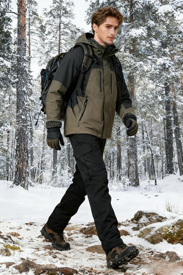 MERJAZ men's camo tactical pants adjustable ankle cuff customize warmth and fit