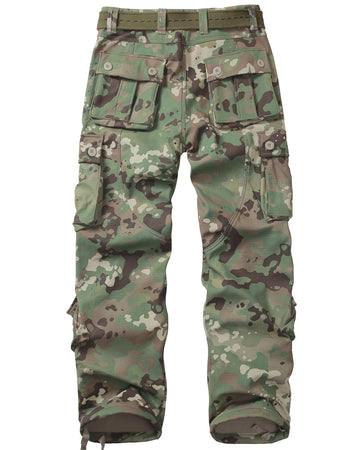 MERJAZ fleece-lined cargo pants showing eight-pocket layout for secure tools.