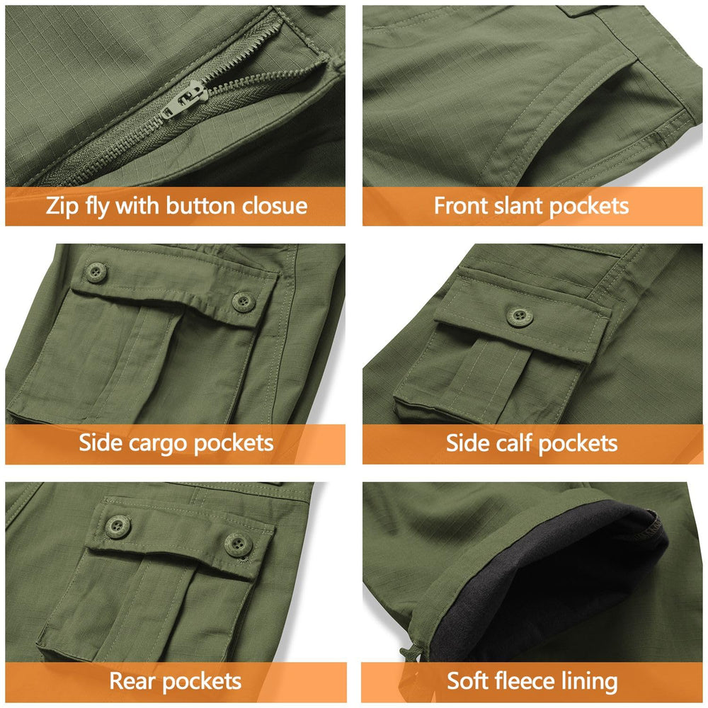 MERJAZ tactical pants with boot-hem drawstrings for snug boot fit.