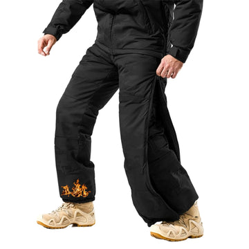 MERJAZ men's thermal pants windproof exterior and warm lining for winter hiking.