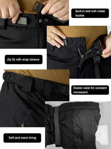 MERJAZ cargo pants with reinforced bottoms for durable hiking use.