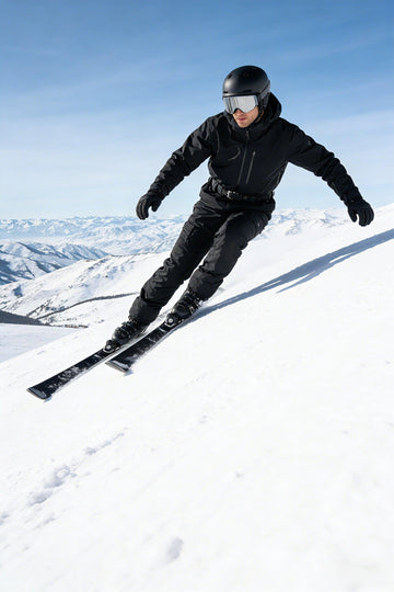 MERJAZ snow ski pants side zipper for easy on/off and layer-friendly wear.