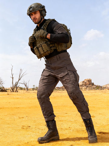 MERJAZ Tactical Pants 10-pockets layout enables quick tool access during hikes.