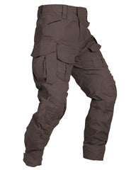 MERJAZ Tactical Pants front view shows brown rugged fabric and durable construction for outdoor activities.